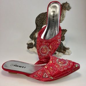 Girl's Indian style sparkly shoes!